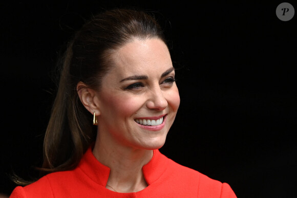 Catherine (Kate) Middleton, duchesse de Cambridge, en visite au château de Cardiff, Royaume Uni, le 4 juin 2022, à l'occasion du jubilé de platine de la reine d'Angleterre.
