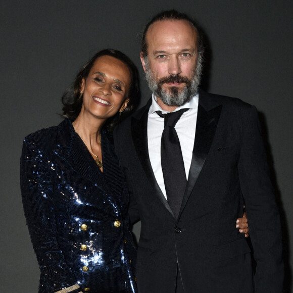 Karine Silla, Vincent Perez - Photocall de la soirée "Women In Motion" par Kering au Château de la Castre lors du 75ème Festival International du Film de Cannes. © Olivier Borde / Bestimage