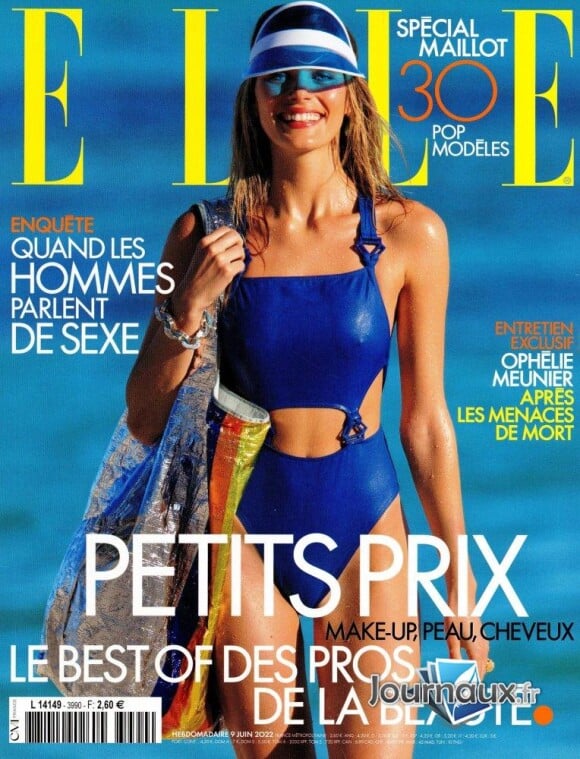 Couverture de l'édition du 9 juin 2022 du magazine "Elle", dans lequel le mannequin Cindy Bruna revient sur les violences de son beau-père qui ont perturbé son enfance.