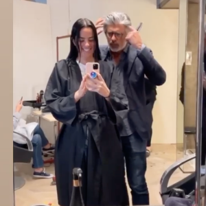 Anouchka Delon : grande première pour son fils (première fois chez le coiffeur et pas n'importe qui)