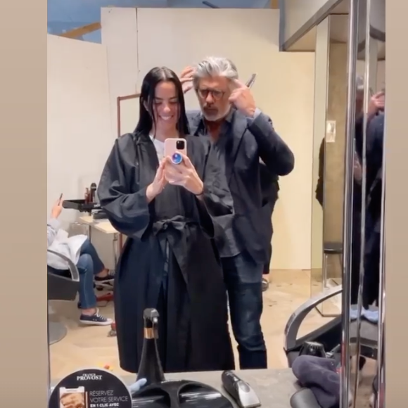 Anouchka Delon : grande première pour son fils (première fois chez le coiffeur et pas n'importe qui)