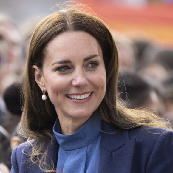 Catherine (Kate) Middleton, duchesse de Cambridge, lors d'une visite à l'université de Glasgow, Roayume Uni, le 11 mai 2022. 