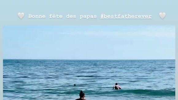 Stromae et son fils à la mer, Instagram