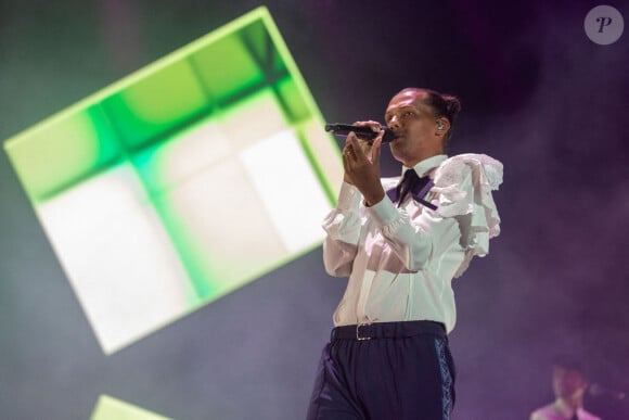 Le chanteur Stromae lors du Festival de Coachella à indio, Los Angeles, Californie, Etats-Unis, le 23 avril 2022. © Daniel DeSlover/Zuma Press/Bestimage 