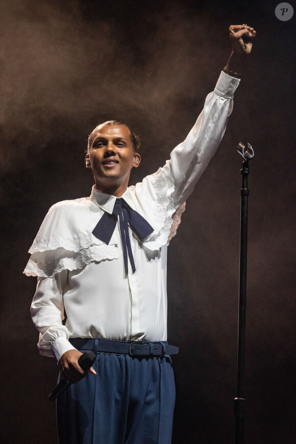 Le chanteur Stromae lors du Festival de Coachella à indio, Los Angeles, Californie, Etats-Unis, le 23 avril 2022. © Daniel DeSlover/Zuma Press/Bestimage 