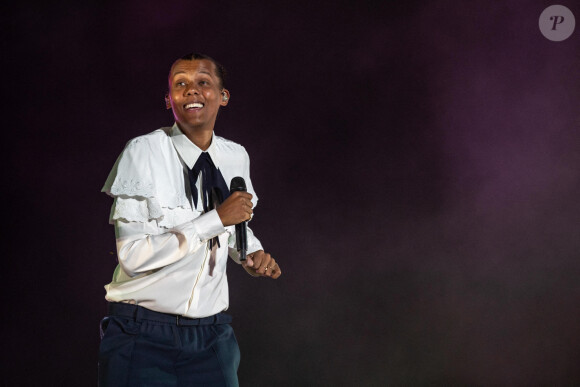 Le chanteur Stromae lors du Festival de Coachella à indio, Los Angeles, Californie, Etats-Unis, le 23 avril 2022. © Daniel DeSlover/Zuma Press/Bestimage 