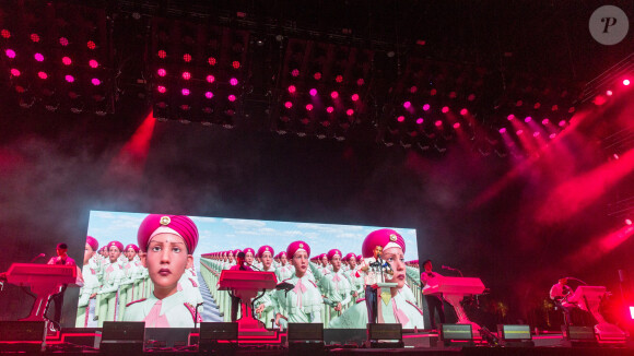 Le chanteur Stromae lors du Festival de Coachella à indio, Los Angeles, Californie, Etats-Unis, le 23 avril 2022. © Daniel DeSlover/Zuma Press/Bestimage 