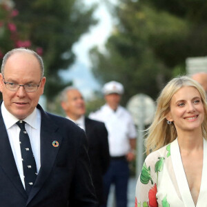 Le prince Albert II de Monaco et Mélanie Laurent inaugurnte l'exposition Mission Polaire, au musée océanographique de Monaco le 1er juin 2022. © Jean-François Ottonello / Nice Matin / Bestimage