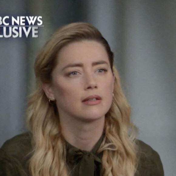Amber Heard lors d'une interview exclusive dans l'émission Today sur NBC après avoir perdu son procès en diffamation contre son ex Johnny Depp la semaine dernière. Le 13 juin 2022.
