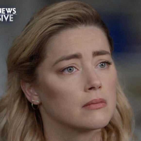 Amber Heard lors d'une interview exclusive dans l'émission Today sur NBC après avoir perdu son procès en diffamation contre son ex Johnny Depp la semaine dernière. 