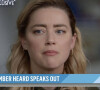 Amber Heard lors d'une interview exclusive dans l'émission Today sur NBC après avoir perdu son procès en diffamation contre son ex Johnny Depp la semaine dernière. Le 13 juin 2022.