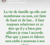 Céline Saffré de "Familles nombreuses" partage sa peine sur Instagram, le 13 juin 2022