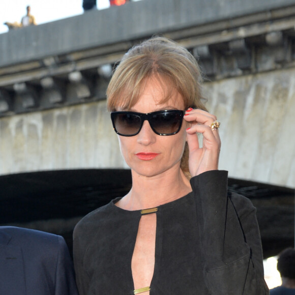 Richard Berry et sa femme Pascale Louange - Soirée de gala de la "Maud Fontenoy Fondation" à bord de la péniche Ducasse sur Seine à Paris le 6 juin 2019. © Veeren/Bestimage 