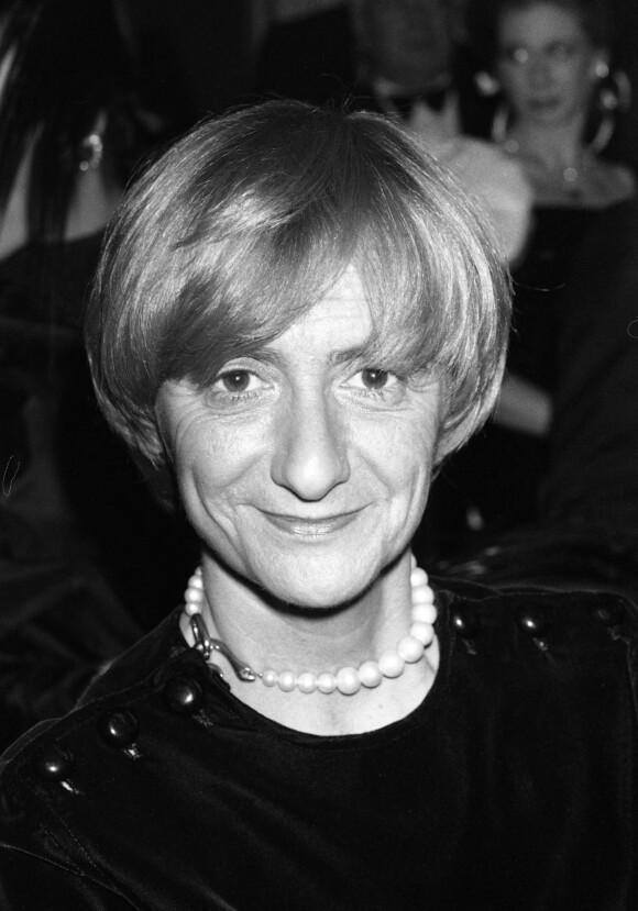 Françoise Sagan et un ami à la soirée "Best" en 1980 