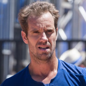 Le français Richard Gasquet participe à l'Open Sopra Steria à Villeurbanne, France, le 10 juin 2022. © Sandrine Thesillat/Panoramic/Bestimage