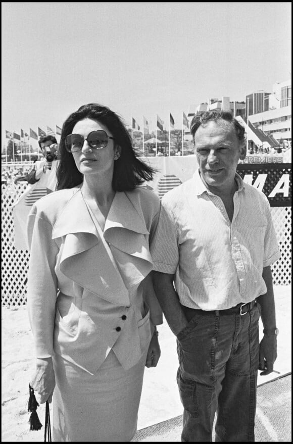 Anouk Aimée et Jean-Louis Trintignant à Cannes en 1986