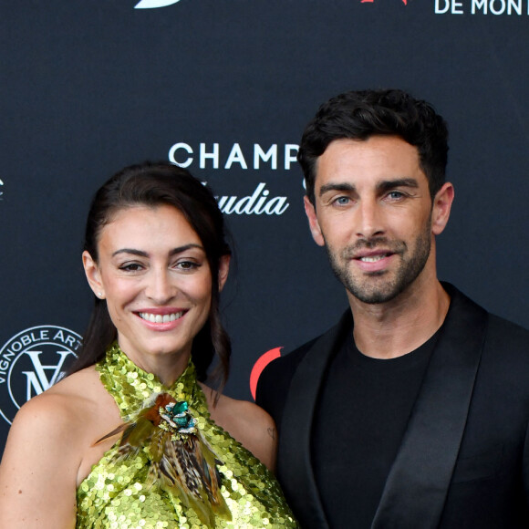 Rachel Legrain-Trapani (Miss France 2007) et son compagnon Valentin Léonard au photocall de la cérémonie d'ouverture de la 61ème édition du Festival de Télévision de Monte-Carlo au Grimaldi Forum, à Monaco, le 17 juin 2022. © Bruno Bebert/Bestimage 
