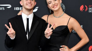 Michou et Elsa Bois : Premier tapis rouge à deux, le coupe rayonnant devant Rachel Legrain-Trapani, folle amoureuse
