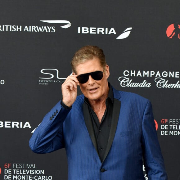 David Hasselhoff au photocall de la cérémonie d'ouverture de la 61ème édition du Festival de Télévision de Monte-Carlo au Grimaldi Forum, à Monaco, le 17 juin 2022. © Bruno Bebert/Bestimage 