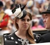 La Princesse Beatrice et Edoardo Mapelli Mozzi arrivent dans la procession royale pour le dernier jour du Royal Ascot.