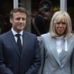 Brigitte Macron très chic en tailleur gris perle pour aller voter avec Emmanuel sous la pluie !