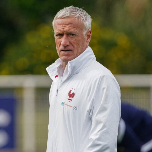 Didier Deschamps - Entrainement de l'Equipe de France A au Centre National du Football, à Clairefontaine-en-Yvelines, le 29 mai 2022.