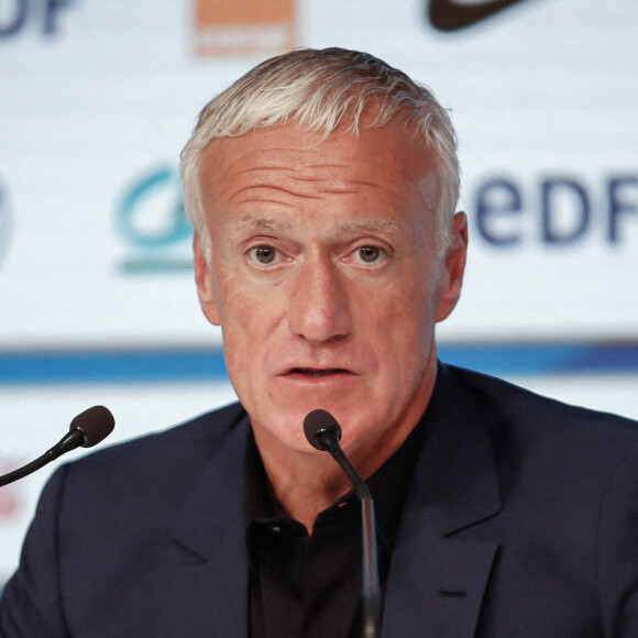 Conférence de presse du sélectionneur de l'équipe de France, Didier Deschamps à Paris, France, le 19 mai 2022. © Aurelien Morissard/Panoramic/Bestimage