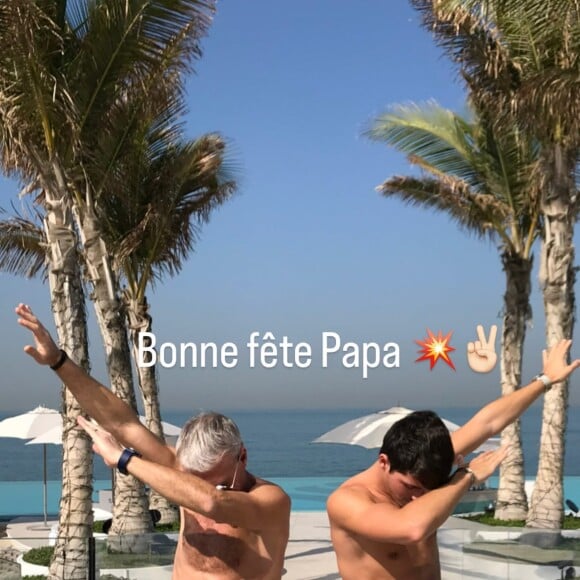 Didier Deschamps et son fils Dylan