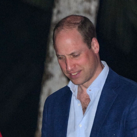 Le prince William, duc de Cambridge, et Catherine (Kate) Middleton, duchesse de Cambridge, arrivent pour une réception spéciale dans les ruines mayas de Cahal Pech à San Ignacio, Belize, organisée par Froyla Tzalam, le gouverneur général du Belize, à l'occasion du jubilé de platine de la reine, au cours de la troisième journée de leur tournée de les Caraïbes. Belize, le 21 mars 2022. 