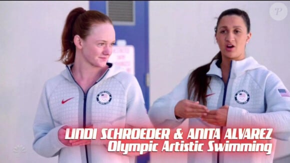 Anita Alvarez (à droite) et Lindi Schroeder - Les coachs de The Voice USA tentent les sports olympiques