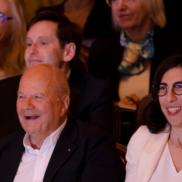 Brigitte Macron, Marc Ladreit de Lacharrière - Finale du Trophée d'Impro 2022 à la Comédie Française, organisée par la Fondation Culture & Diversité. @ Thomas Raffoux / Fondation Culture & Diversité 