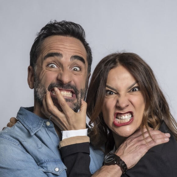 Exclusif - Florent Peyre et Anne-Sophie Aparis - Backstage - Enregistrement de l'émission "La Chanson secrète 11" à Paris. © Jacovides-Moreau / Bestimage