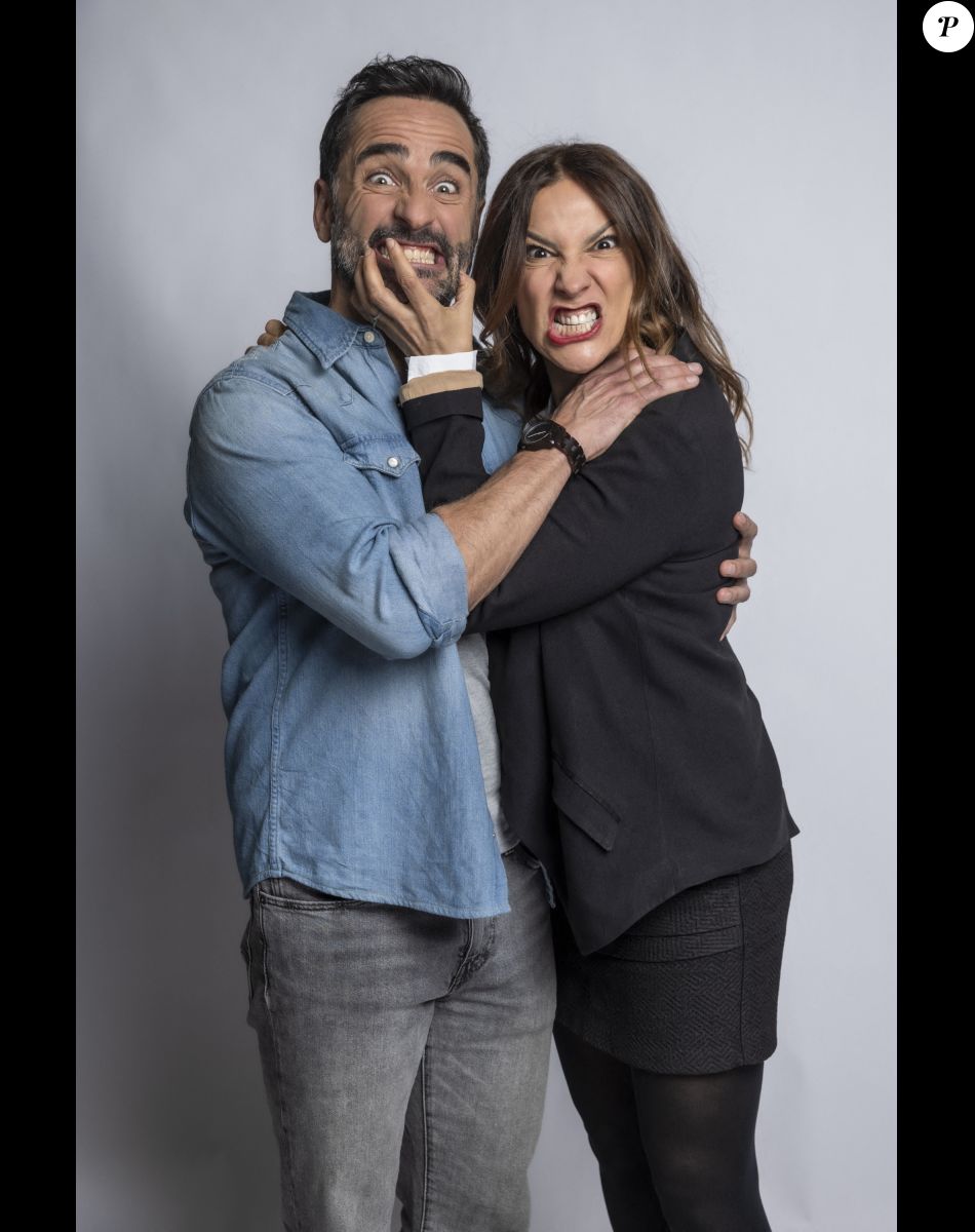 Exclusif - Florent Peyre et Anne-Sophie Aparis - Backstage - Enregistrement de l'émission "La Chanson secrète 11" à Paris. © Jacovides-Moreau / Bestimage