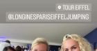 Laeticia Hallyday réunie avec sa grande amie Hélène Darroze et sa fille Joy au Longines Paris Eiffel Jumping