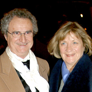 Daniel Prévost et sa femme Jette Bertelsen à la 29ème nuit des César le 21 février 2004