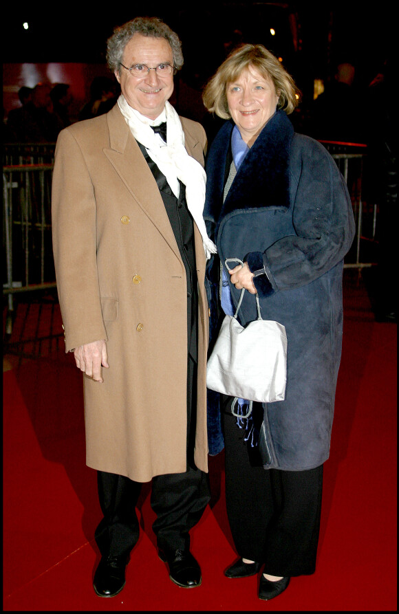 Daniel Prévost et sa femme Jette Bertelsen à la 29ème nuit des César le 21 février 2004