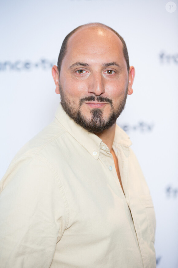 Karim Rissouli - Photocall de la conférence de presse de rentrée de France Télévisions au Pavillon Gabriel à Paris. Le 24 août 2021