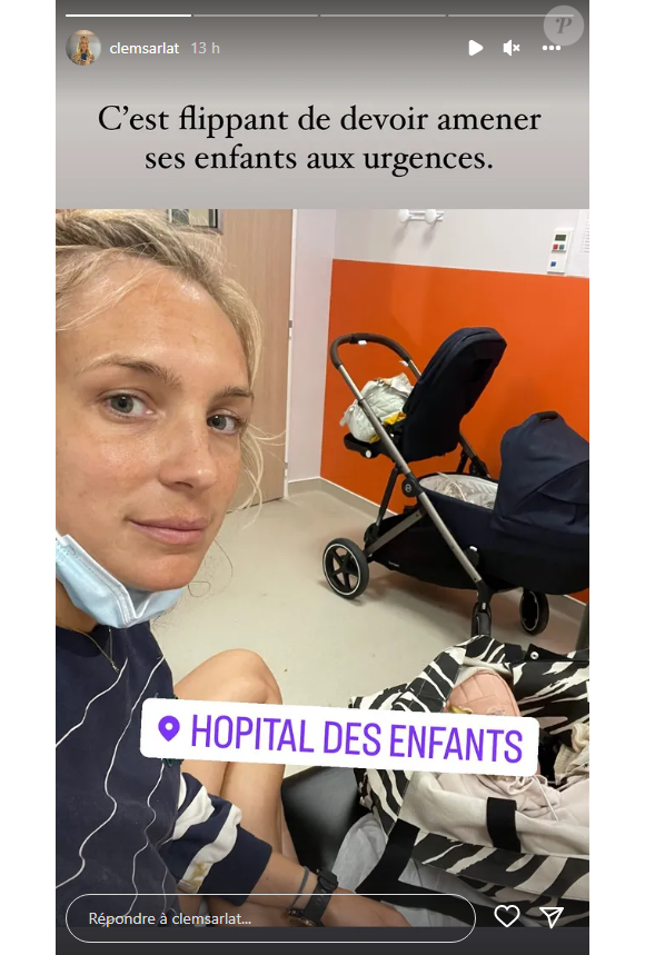 Clémentine Sarlat annonce que ses deux filles sont actuellement hospitalisées après avoir attrapé un virus - Instagram
