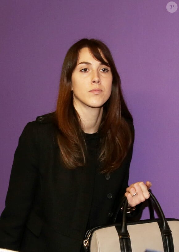 Semi-Exclusif - Anaïs Poumarat à son arrivée à l'aeroport Charles-de-Gaulle, à Paris, le 16 février 2014.