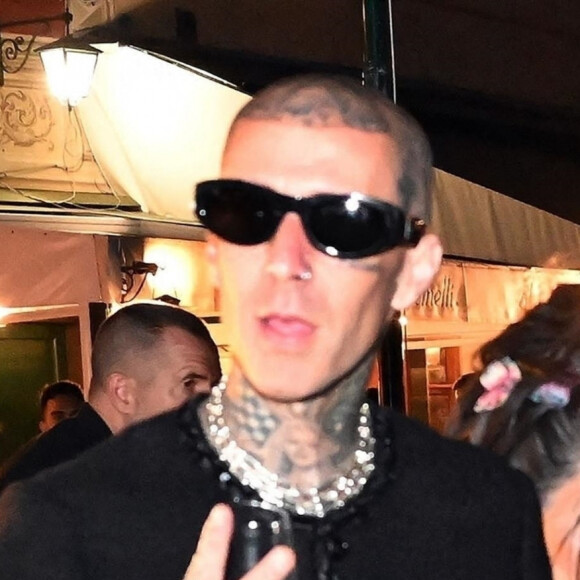 Travis Barker - Kourtney Kardashian - Les célébrités se pressent au mariage de Kourtney Kardashian et Travis Barker à Portofino, le 22 mai 2022. 