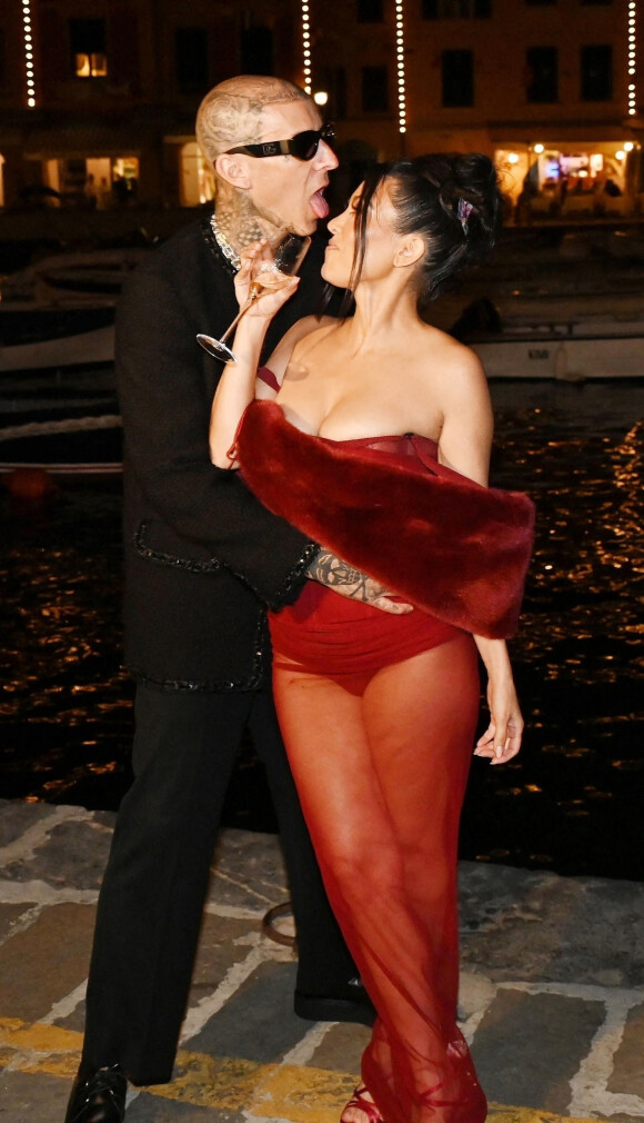 Travis Barker - Kourtney Kardashian - Les célébrités se pressent au mariage de Kourtney Kardashian et Travis Barker à Portofino, le 22 mai 2022.