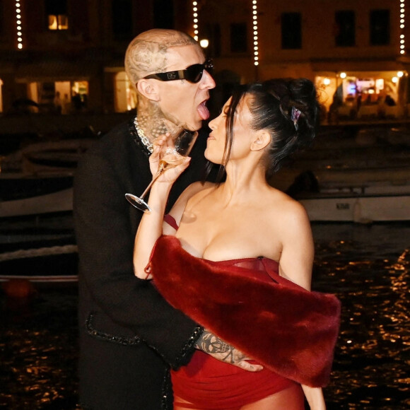 Travis Barker - Kourtney Kardashian - Les célébrités se pressent au mariage de Kourtney Kardashian et Travis Barker à Portofino, le 22 mai 2022.