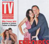Delphine Wespiser et son amoureux Jérôme en couverture de TV Mag