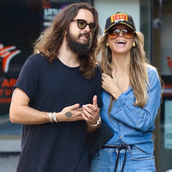 Heidi Klum et son mari Tom Kaulitz se promènent à New York, le 26 juin 2022. 