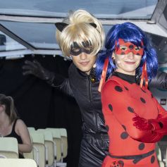 Chat Noir et Ladybug - People lors de l'événement "La croisière Miraculous" à Paris. Le 29 juin 2022 © Christophe Aubert via Bestimage