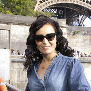 Aïda Touihri lors de l'événement "La croisière Miraculous" à Paris. Le 29 juin 2022 © Christophe Aubert via Bestimage