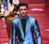 Noé Elmaleh (fils de G.Elmaleh) - Défilé de mode Hommes "Dolce & Gabbana" 2018 lors de la fashion week de Milan. Le 17 juin 2017.