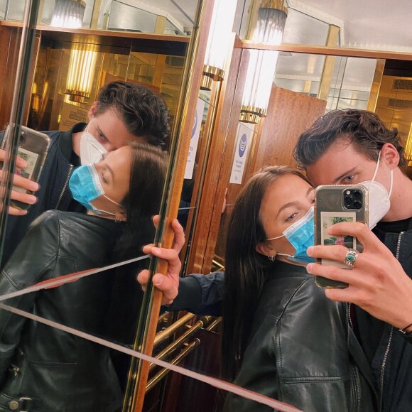 Noé Elmaleh et sa compagne Johanna, publication Instagram du 3/07/2020.
