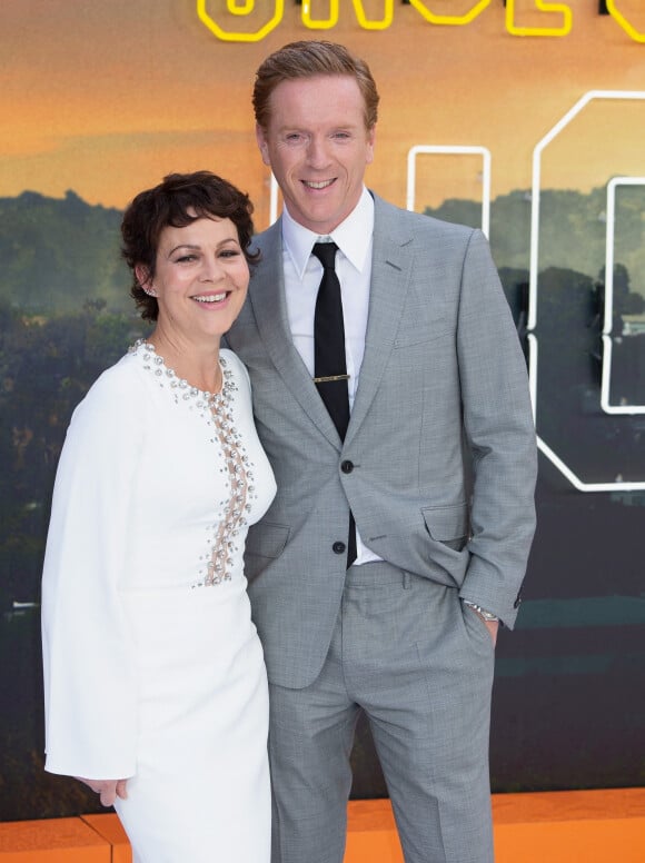 Helen McCrory et son mari Damian Lewis - Avant-première du film "Once Upon a Time in Hollywood" au Odeon Leicester Square à Londres, le 30 juillet 2019. 