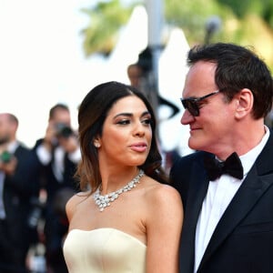 Quentin Tarantino et sa femme Daniella Pick lors de la montée des marches de la cérémonie de clôture du 72ème Festival International du Film de Cannes, le 25 mai 2019. © Rachid Bellak/Bestimage 